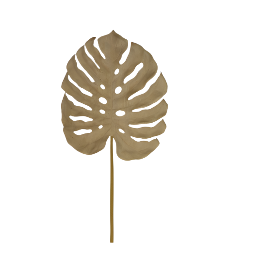 Monstera Leaf, 50x3x115cm, Gold