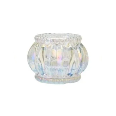 Candle Holder Glass 7cm - Pearl