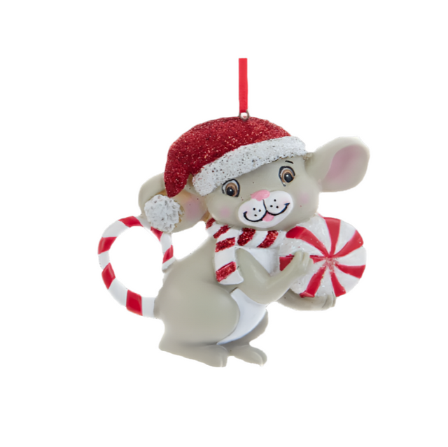 Resin Peppermint Mouse With Lollipop