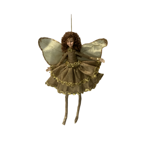 Fairy With Dark Gold Dress 32Cm