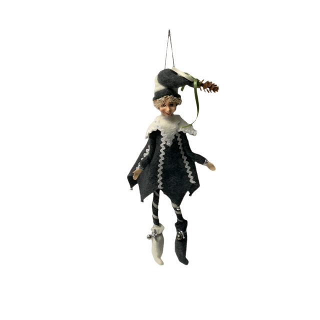 Elf With Grey Jacket 32cm