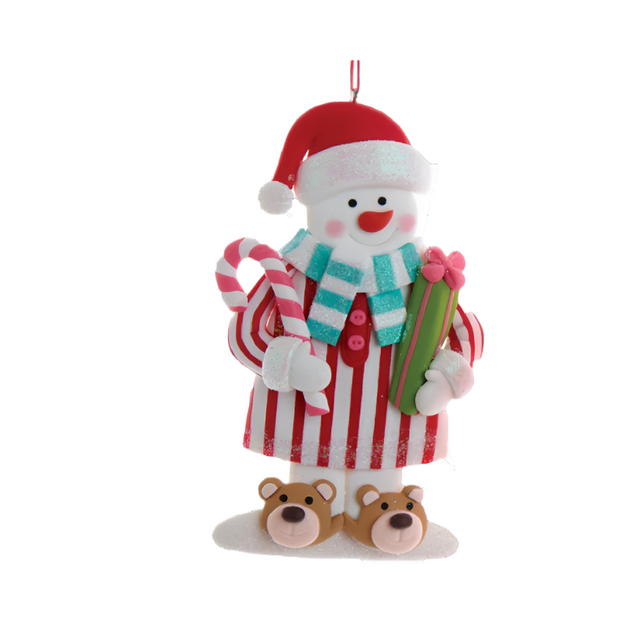 Claydough Snowman In Pajama