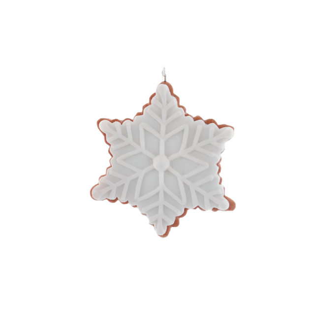 Claydough White Iced Star 11.43Cm