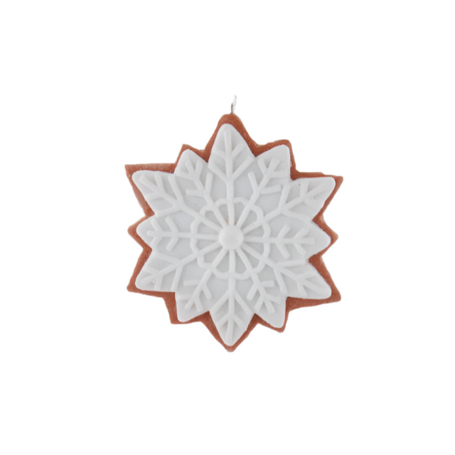 Claydough White Iced Flower 11.43Cm