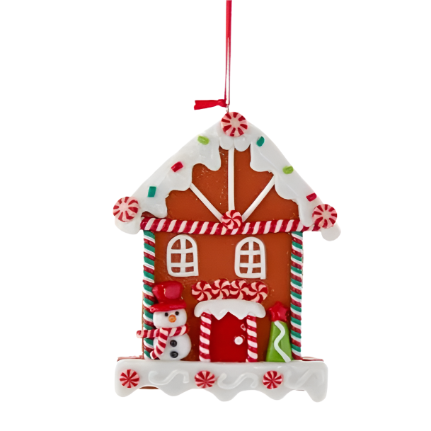 Claydough Gingerbread House Snowman 12.7Cm