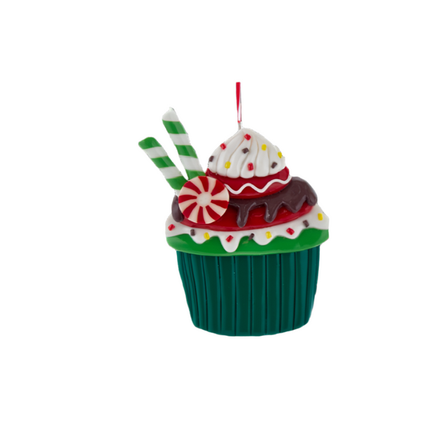 Claydough Dark Green Cupcake 12.7Cm