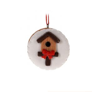 Cookie decoration 6cm - Bird house