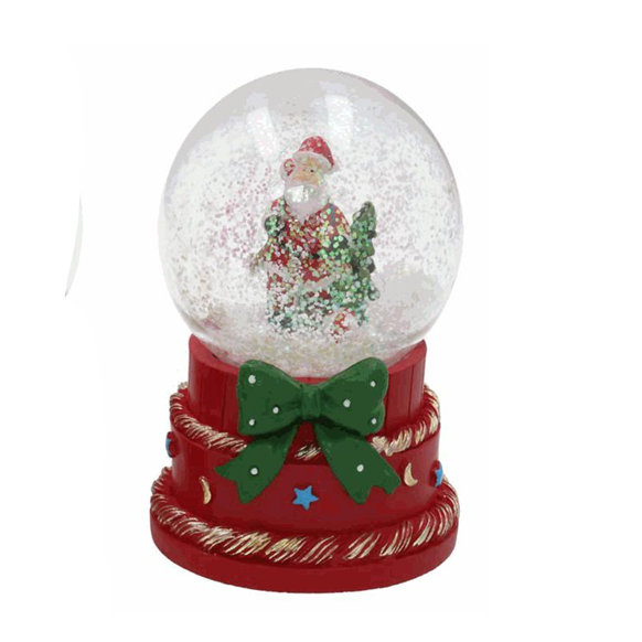 Snowglobe 11.5cm - Santa with tree