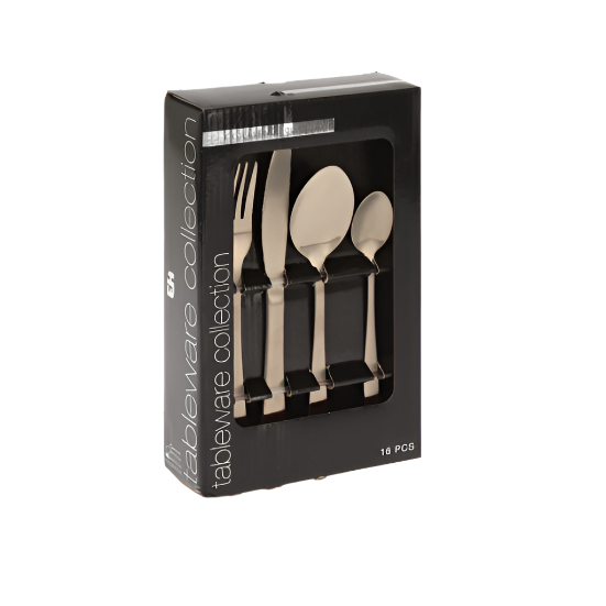 Cutlery Set 16pcs, Stainless Steel Gold Plated