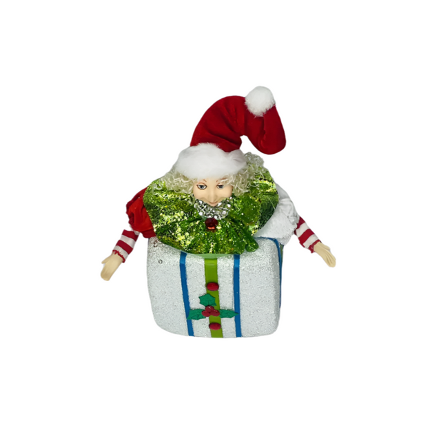 Elf In Box 21Cm