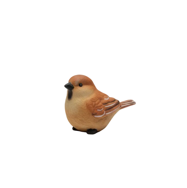 Bird, polystone 12.5x6.5x9cm - Assorted colours each