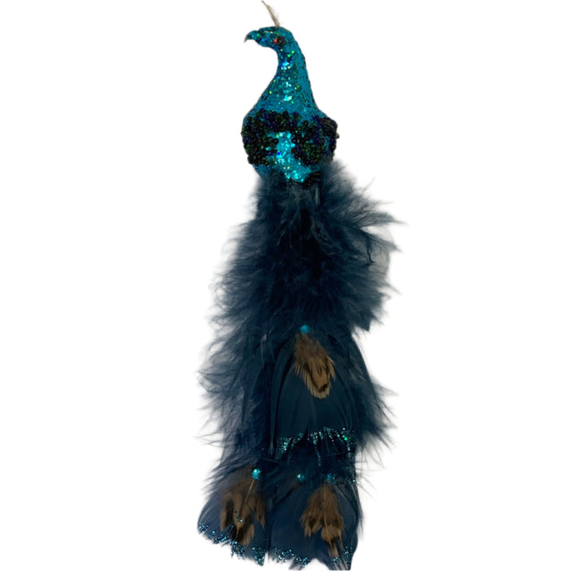 Glitter Peacock Blue