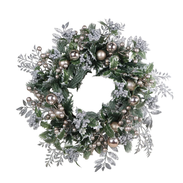 Champagne wreath 24"