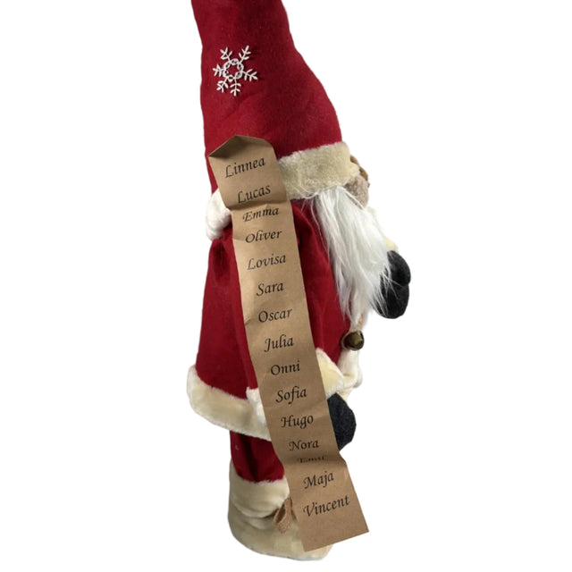 Gnome Santa With Naughty And Nice List 90Cm