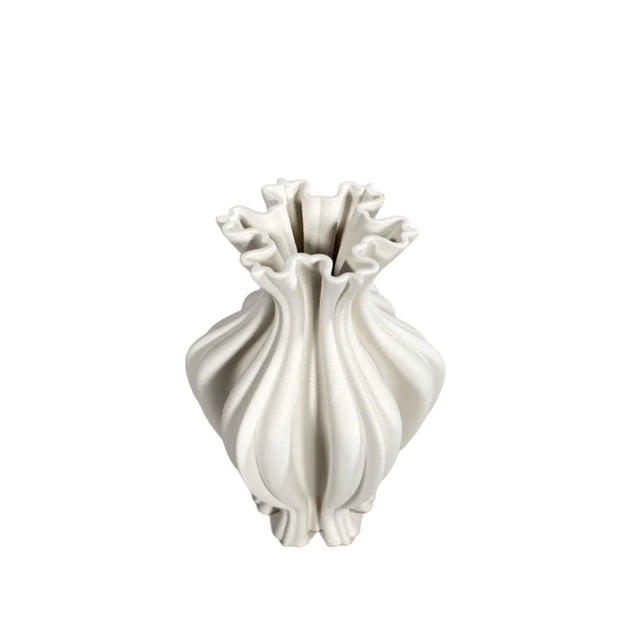 Ceramic Fluted Vase 20x29cm