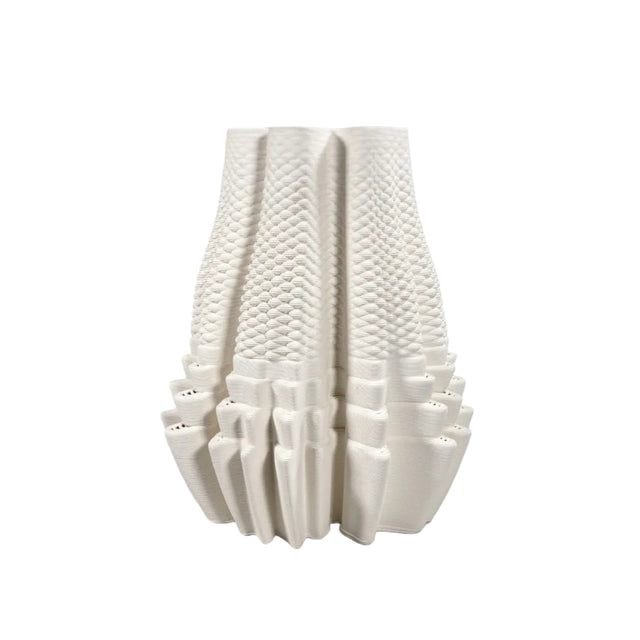 Ceramic 3D Textured Vase 28.5x33cm