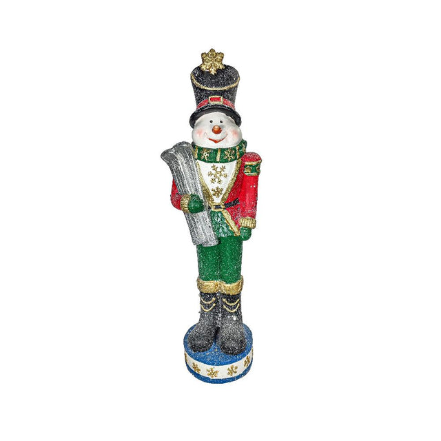 Snowman Nutcracker 20X15.5X64Cm