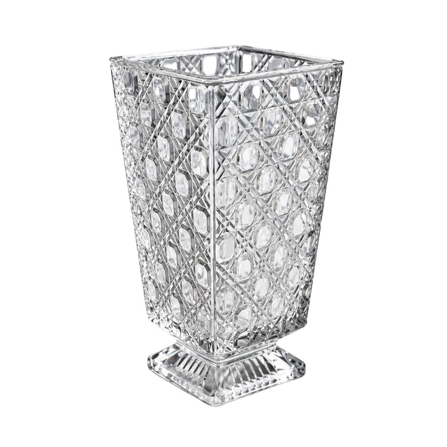 Crystal Square Vase 16.5cm