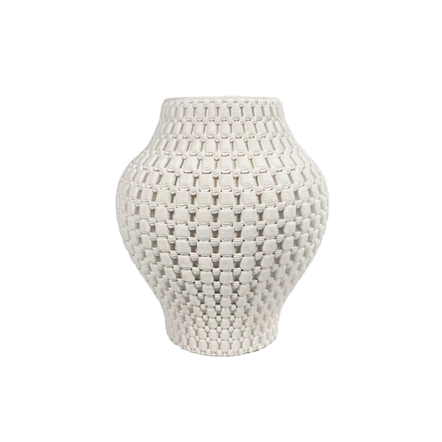 Lattice Ceramic Vase 22.5x25cm