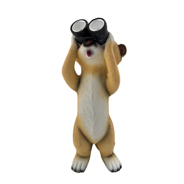 Solar Meerkat With Binoculars 28cm