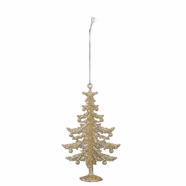 Hang Deco Xmas Tree Gold 13cm
