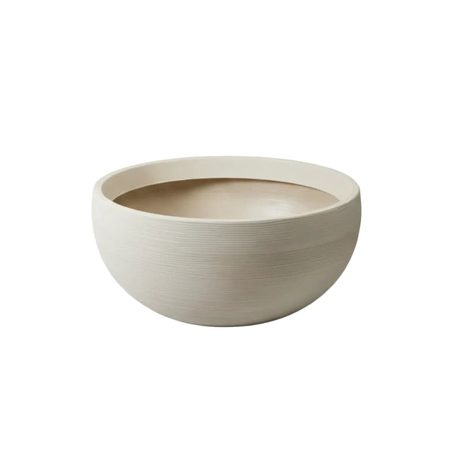 Flowerpot ribbed 60x27cm - Sand colour