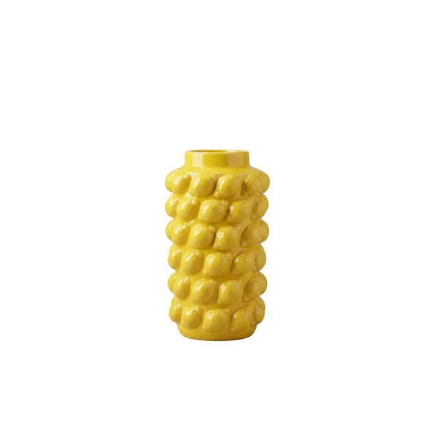 Vase, embossed lemon design, 16x26cm