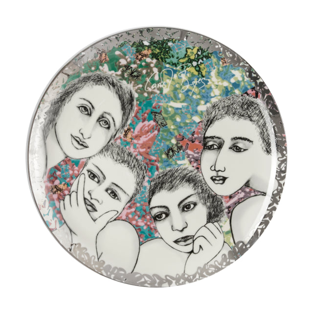 Platter round - Garden party