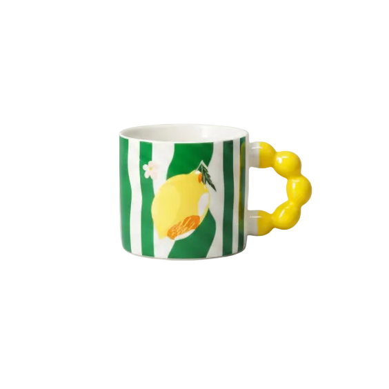 Mug porcelain,340ml - Lemon