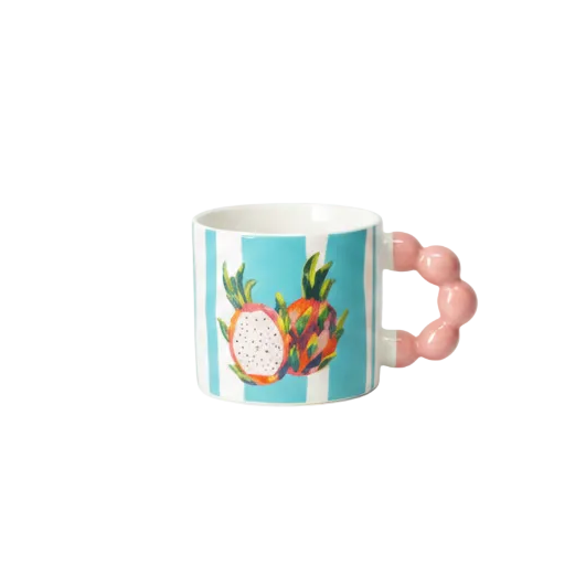 Mug porcelain,340ml - Dragon fruit