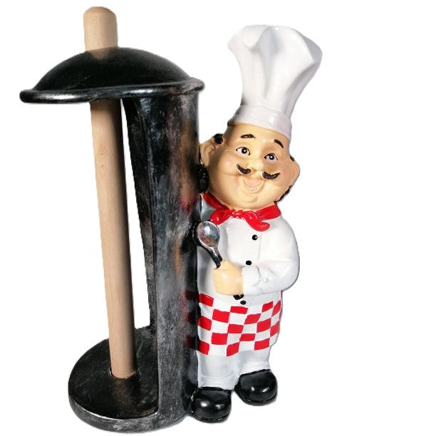 Chef With Paper Towel Holder 17X12X30Cm