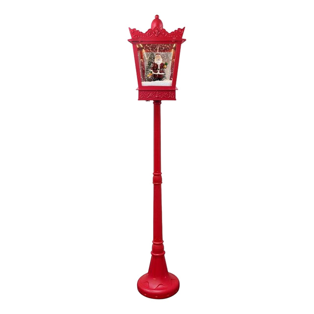 Christmas streetlight 24 LED with music & snow 1.85m