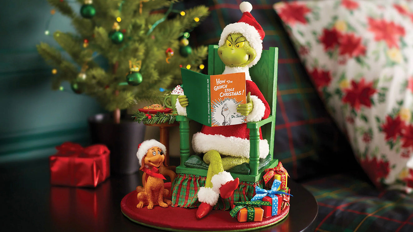 Dr. Seuss the Grinch popular Who Stole Christmas Plush Tree Topper Christmas Grinch