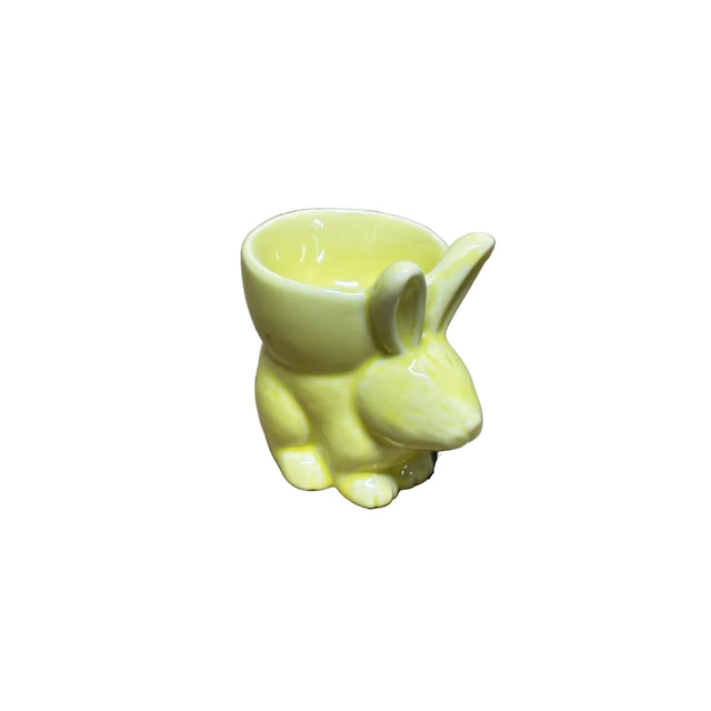 Bunny egg cup 7cm yellow