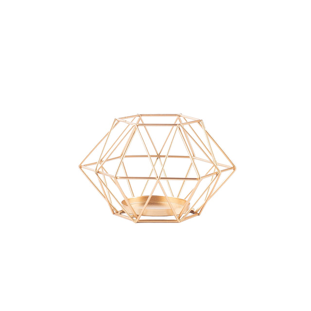 Large Geometric Round Candle Holder