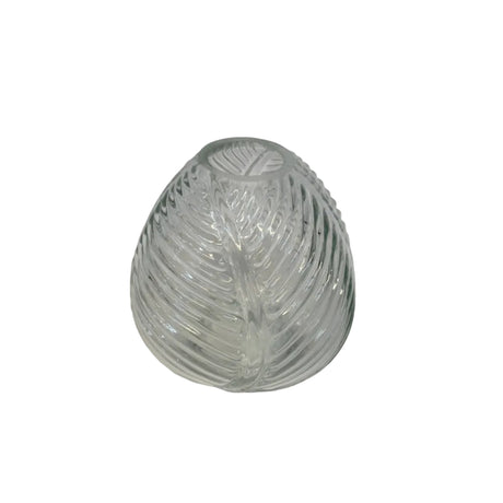 Leaf bud vase 12cm - clear