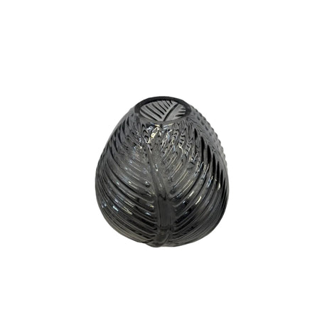 Leaf bud vase 12cm - blue