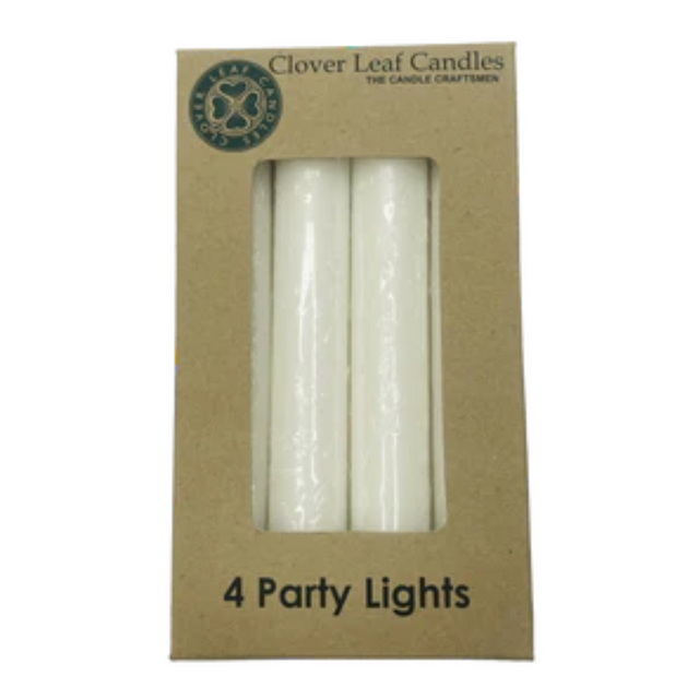 Candle Party Lights 15Cm White X4