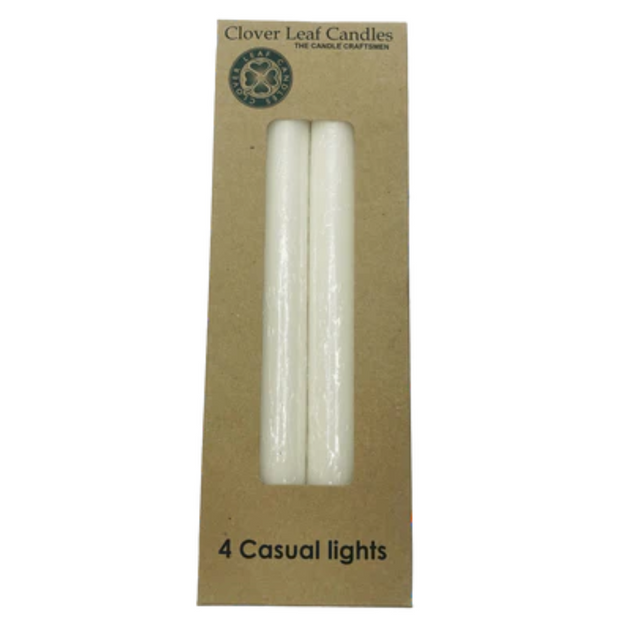 Candle Casual Lights 2.2X25Cm White X4