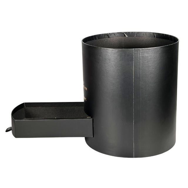 Round Flower Box 22X22X24cm Black