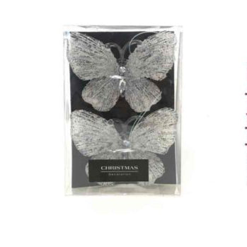 Butterfly 10cm 2pcs Glitter