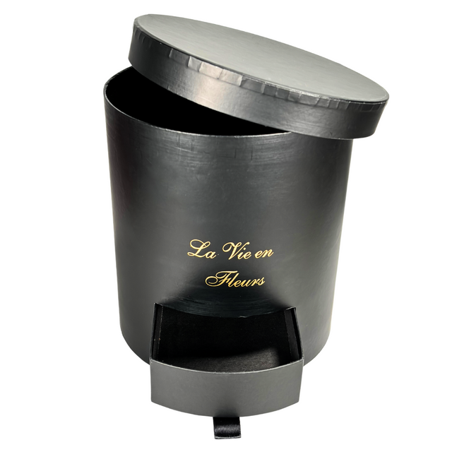 Round Flower Box 22X22X24cm Black
