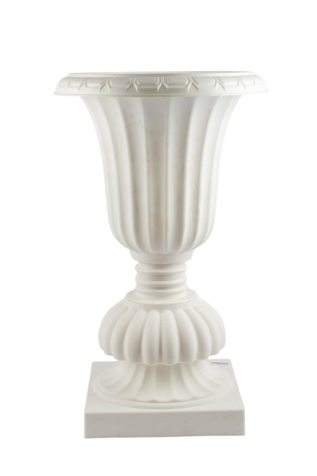 Plastic Vase For Flowers (White) (22x30x50cm)