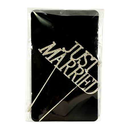Just Married cake topper