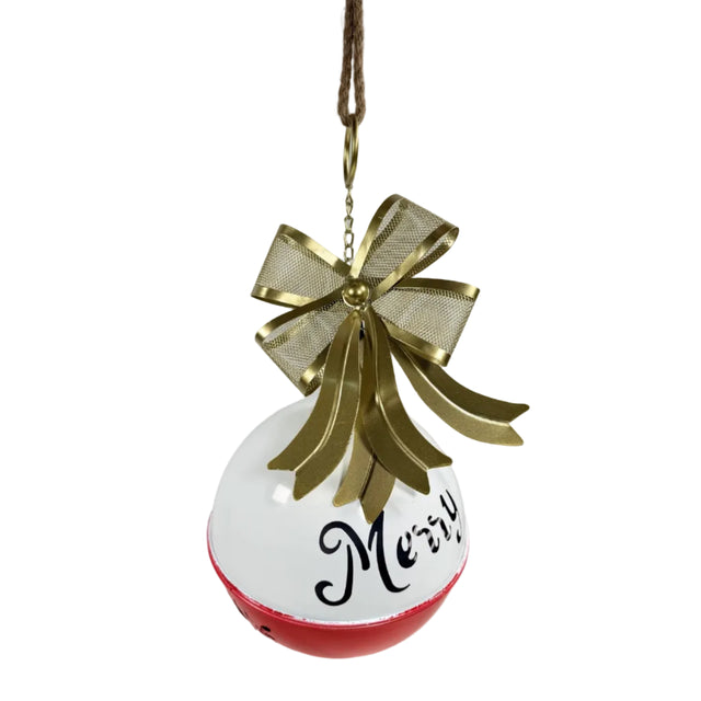 Red, White And Gold Merry Bell 24x60cm