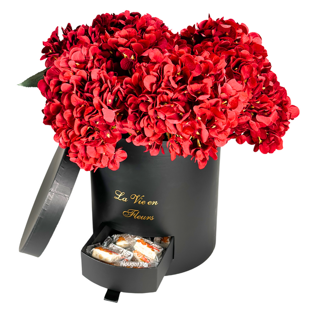 Round Flower Box 22X22X24cm Black
