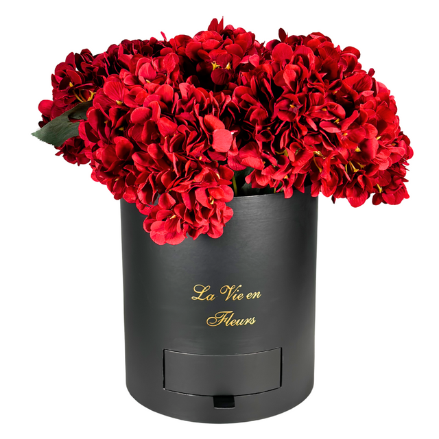 Round Flower Box 22X22X24cm Black