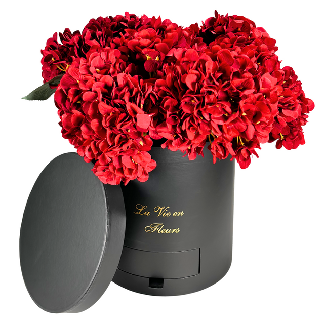 Round Flower Box 22X22X24cm Black