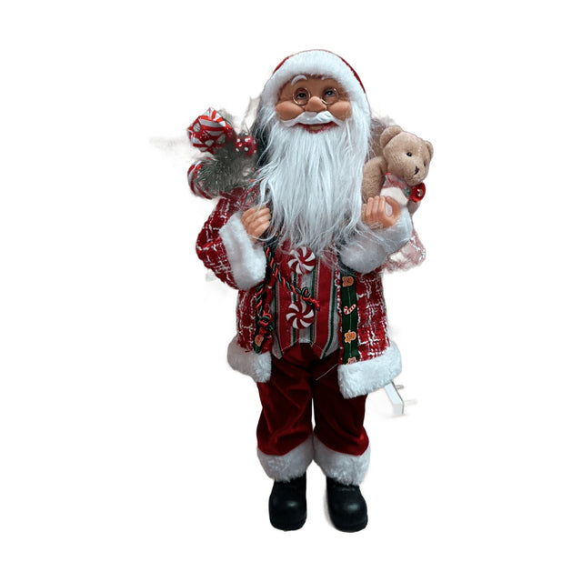 18 Candy Button Santa