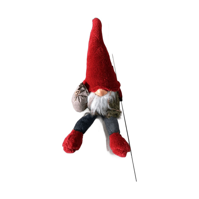 Gnome Red Cap Sitting 49Cm